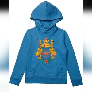 Nike x LeBron James 'Strive For Greatnes' Youth Blue Hoodie, Sz Large